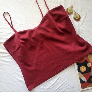 Sweetheart Neck Red Cami Tank Top Size XL